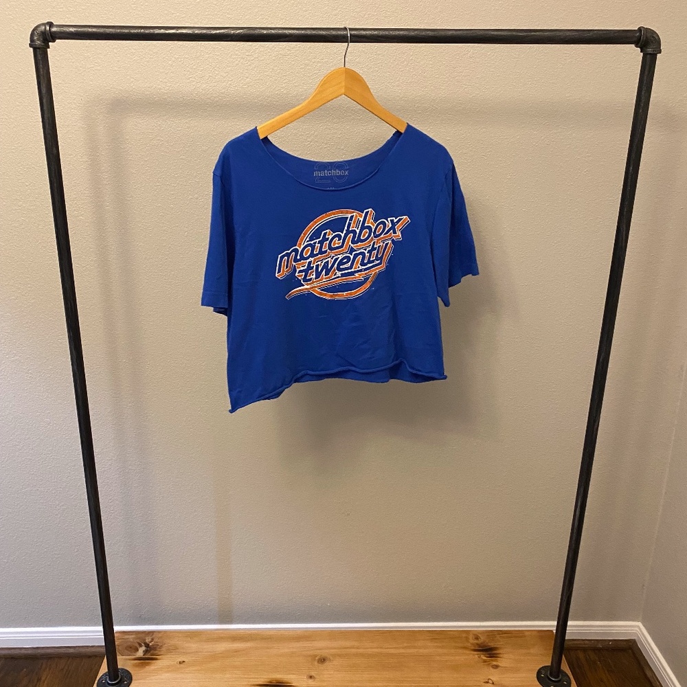 Matchbox Twenty concert T-shirt- Cropped, Wide neck